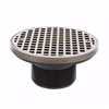 Jones Stephens 3" IPS PVC Spud with 6" Nickel Bronze Strainer with Ring D56404