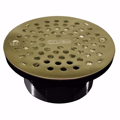 Jones Stephen 4â€ ABS Spud with 6-1/8â€ Polished Brass Strainer D57308