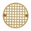 Jones Stephens 4 inch Polished Brass Round Strainer D60782