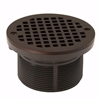 Jones Stephens Oil Rubbed Bronze 3-1/2 inch PVC Spud with 5 inch Round Strainer D6084RB