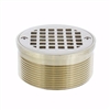 Jones Stephens 3-1/2 inch IPS Metal Spud with 4 inch Nickel Bronze Round Strainer D60986