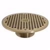 Jones Stephens 3-1/2 inch IPS Metal Spud with 8 inch Nickel Bronze Round Strainer D60998