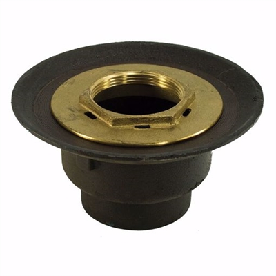 Jones Stephens 2 inch FIP Shower Drain Bodies with Brass Threaded Clamping Ring And Bolt