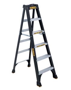 Dewalt 6 ft Fiberglass Stepladder 300 lbs Load Capacity DXL3010-06