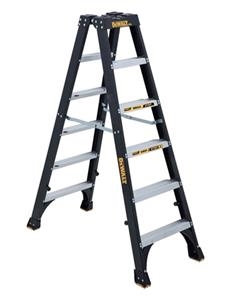 Dewalt 4 ft Fiberglass Twin Stepladder 300 lbs Load Capacity DXL3030-04