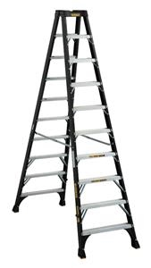 Dewalt 10 ft Fiberglass Twin Front Stepladder 300 lbs Load Capacity DXL3030-10