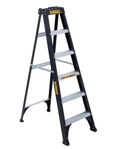 Dewalt 6 ft Fiberglass Stepladder 250 lbs Load Capacity DXL3110-06