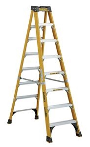 Dewalt 8 ft Fiberglass Stepladder 500 lbs Load Capacity DXL3810-08