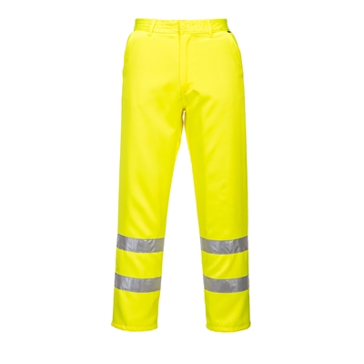 Portwest Hi-Vis Polycotton Pants Yellow E041