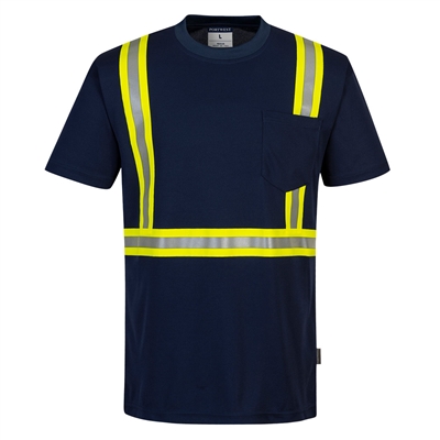 Portwest Iona Xtra Enhanced T-Shirt Navy F131