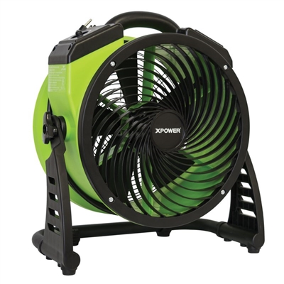 XPOWER FC-200 Multipurpose 13 in. Pro Air Circulator Utility Fan Green