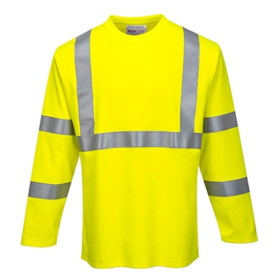 Portwest FR Hi-Vis Long Sleeve T-Shirt FR96