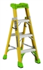 Louisville Ladder 4-Foot Fiberglass Cross-Step Ladder Type IAA 375-Pound Load Capacity FXS1404HD