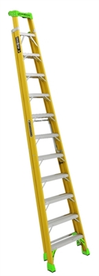 Louisville Ladder 12-Foot Fiberglass Cross-Step Ladder Type IAA 375-Pound Load Capacity FXS1412HD