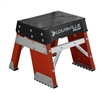 Louisville Ladder Type IAA 1 Foot Lightweight Fiberglass Heavy-Duty 375lb Load Capacity Industrial Platform Step Stool FY8001