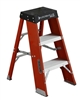 Louisville Ladder Type IAA 3 Foot Lightweight Fiberglass Heavy-Duty 375lb Load Capacity Industrial Platform Step Stool FY8003