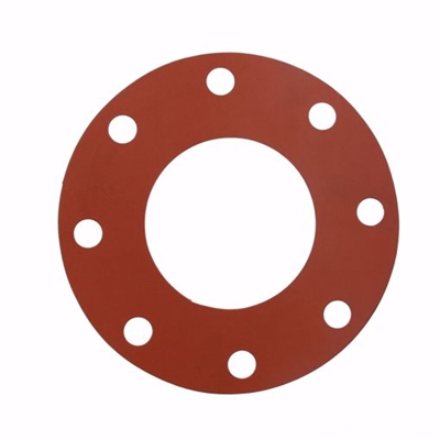 Jones Stephens 4" Red Rubber Full Face Gasket G51004