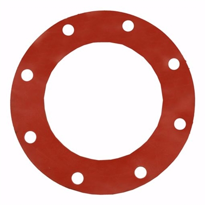 Jones Stephens 8" Red Rubber Full Face Gasket G51008