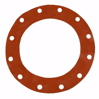 Jones Stephens 12" Red Rubber Full Face Gasket G51012