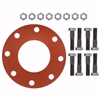 Jones Stephens 4" Red Rubber Full Face Gasket Kit, 5/8" x 3" Bolt Size G51104