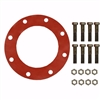 Jones Stephens 8" Red Rubber Full Face Gasket Kit, 3/4" x 3-1/2" Bolt Size G51108