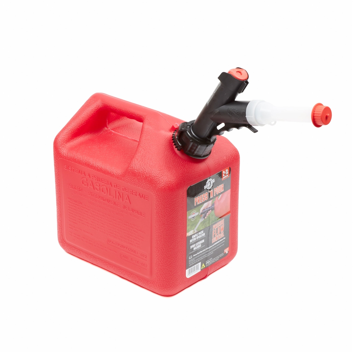 Briggs & Stratton Garage Boss Press 'N Pour 2+ Gallon Gas Can GB320 ...