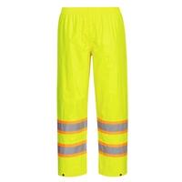 Portwest Hi-Vis Contrast Tape Rain Pants Yellow H447