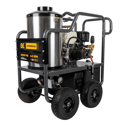 BE Pressure 4,000 PSI - 4.0 GPM Hot Water Pressure Washer with Honda GX390 Engine and Comet Triplex Pump HW4013HC