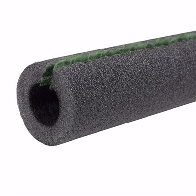 Jones Stephens 2" ID (1-1/2" IPS) Self-Sealing Black Polyethylene Foam Pipe Insulation, 1/2" Wall Thickness, 102 ft. per Carton I53178