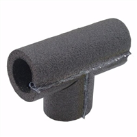 Jones Stephens 1/2" ID Self-Sealing Black Polyethylene Foam Pipe Insulation Tee, 3/8" Wall Thickness I59050