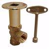 Jones Stephens Polished Brass Angle Ball Valve 1/4 Turn Log Lighter Valve L75041