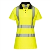 Portwest Women's Pro Polo Shirt Yellow/Black LW72