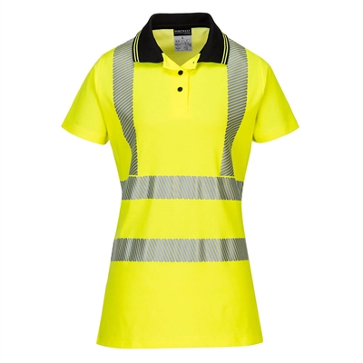 Portwest Women's Pro Polo Shirt Yellow/Black LW72