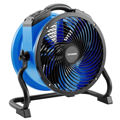 XPower Professional Sealed 1/4 HP Motor Axial Fan P-39AR-Blue