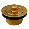 Jones Stephens 1-1/2 inch Polished Brass Lift and Turn Tub Drain P35050