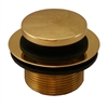 Jones Stephens 1-1/2 in. Polished Brass Toe Touch Tub Drain P35052