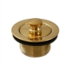 Jones Stephens 1-1/2 inch Polished Brass Lift and Turn Tub Drain P35072