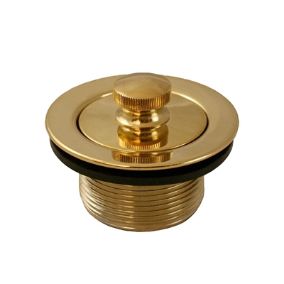 Jones Stephens 1-1/2 inch Polished Brass Lift and Turn Tub Drain P35072