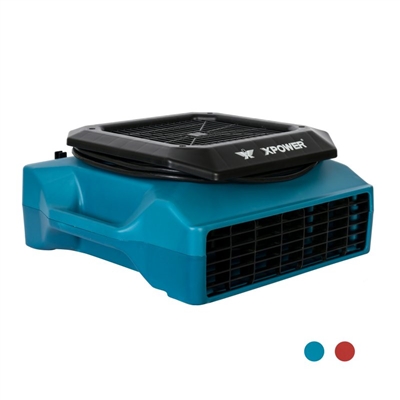 XPOWER PL-700A Professional Low Profile Air Mover (1/3 HP) Blue