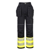 Portwest PW3 Hi-Vis Removable Holster Pants Yellow/Black PW307