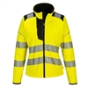 Portwest PW3 Hi-Vis Women's Softshell Yellow/Black PW381