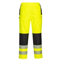 Portwest PW3 Hi-Vis Women's Rain Pants Yellow/Black PW386