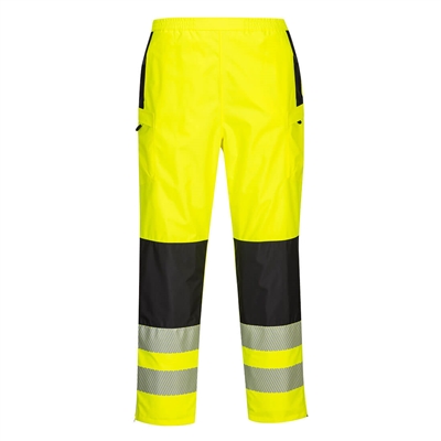 Portwest PW3 Hi-Vis Women's Rain Pants Yellow/Black PW386