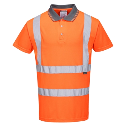 Portwest Hi-Vis Short Sleeved Polo Orange RT22