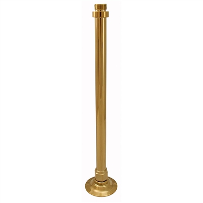 Jones Stephens 12" Polished Brass PVD Ceiling Mount Shower Arm S01152