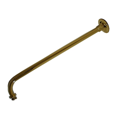 Jones Stephens 18" Polished Brass 90Â° Shower Arm With Flange S01156