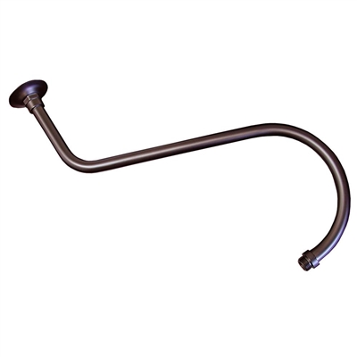 Jones Stephens 18" Oil Rubbed Bronze S-Shaped Rain Heads Shower Arm S0155RB