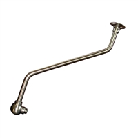 Jones Stephens 18" Double Offset Brushed Nickel Shower Arm S0158BN