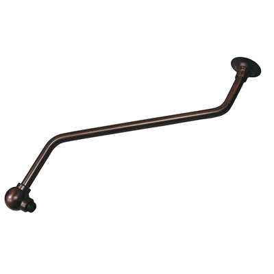 Jones Stephens Old World Bronze 18" Double Offset Shower Arm S0158WB