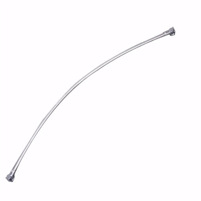 Jones Stephens Chrome Plated Contoured Shower Rod with Bracket S02197